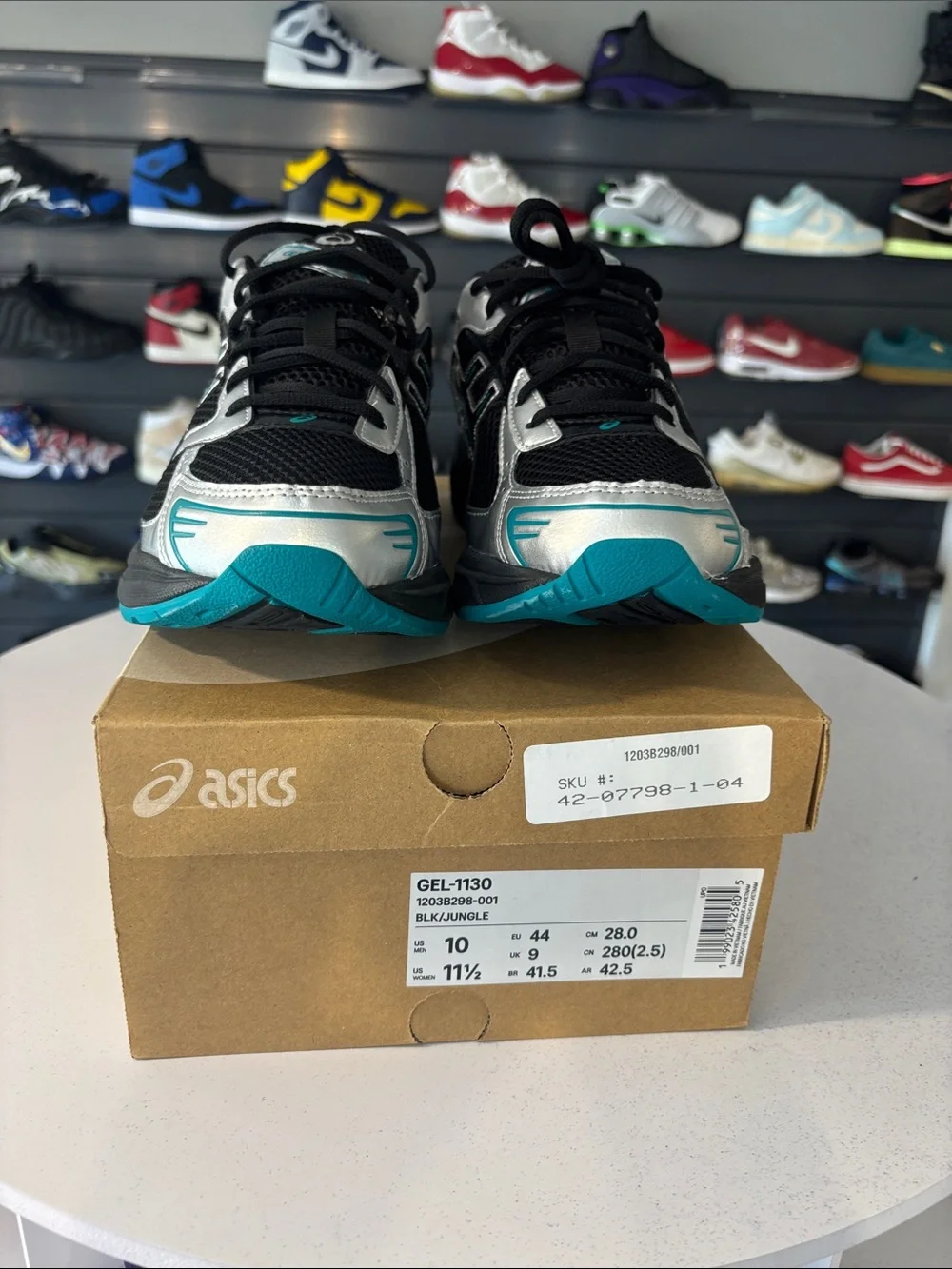 Asics Gel 1130 ’Home & Away Pack Black Teal Mens Size 10